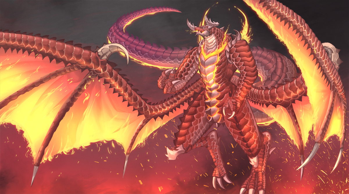 This is a pixiv picture whose title is 【PFLS】炎覇竜ウルカルド【ファイアランド】.