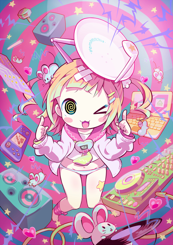 This is a pixiv picture whose title is 電波ソングDJイベント「電波人！-dempanchu☆-」.