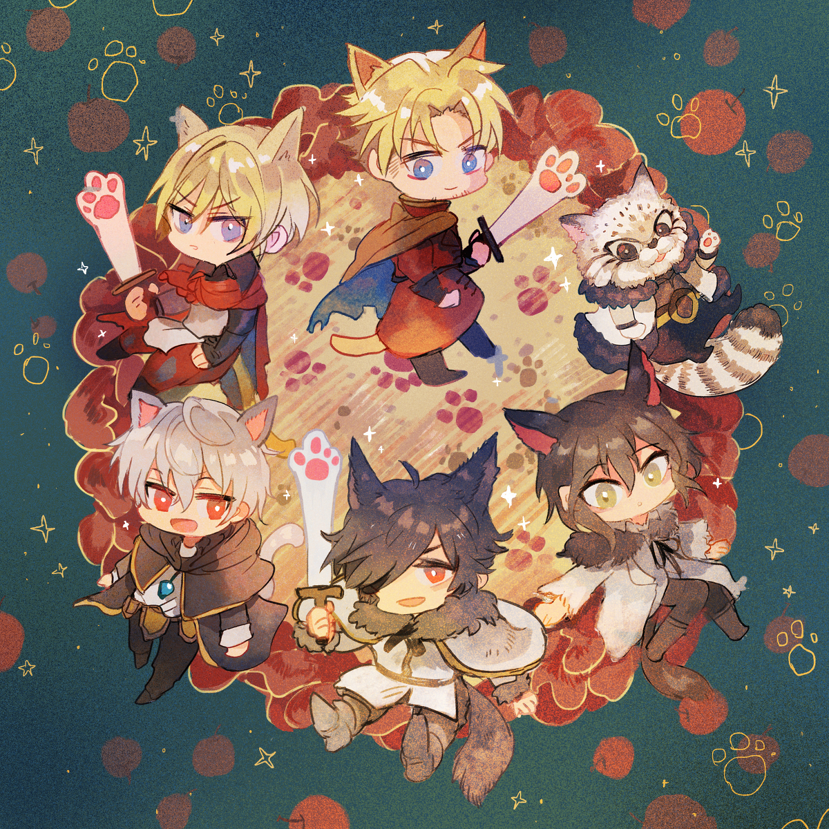 This is a pixiv picture whose title is 【PFLS】テイル島の戦い.