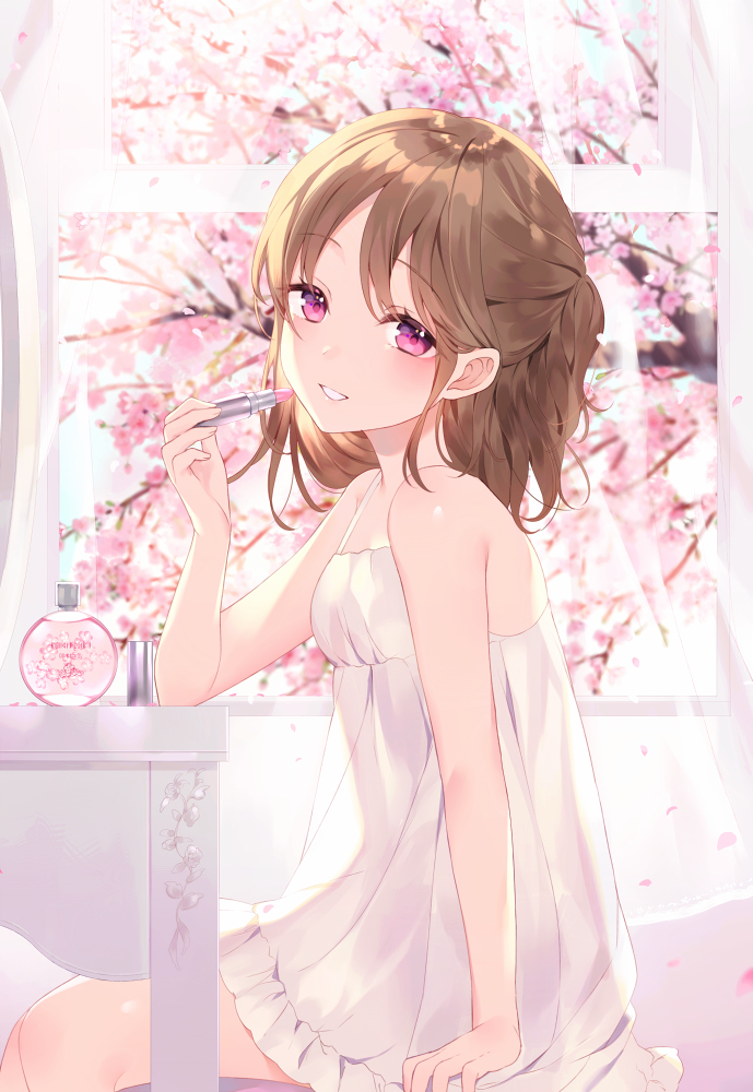 This is a pixiv picture whose title is 🌸.