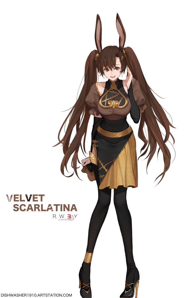 This is a pixiv picture whose title is Velvet Scarlatina - RWBY 3.0.