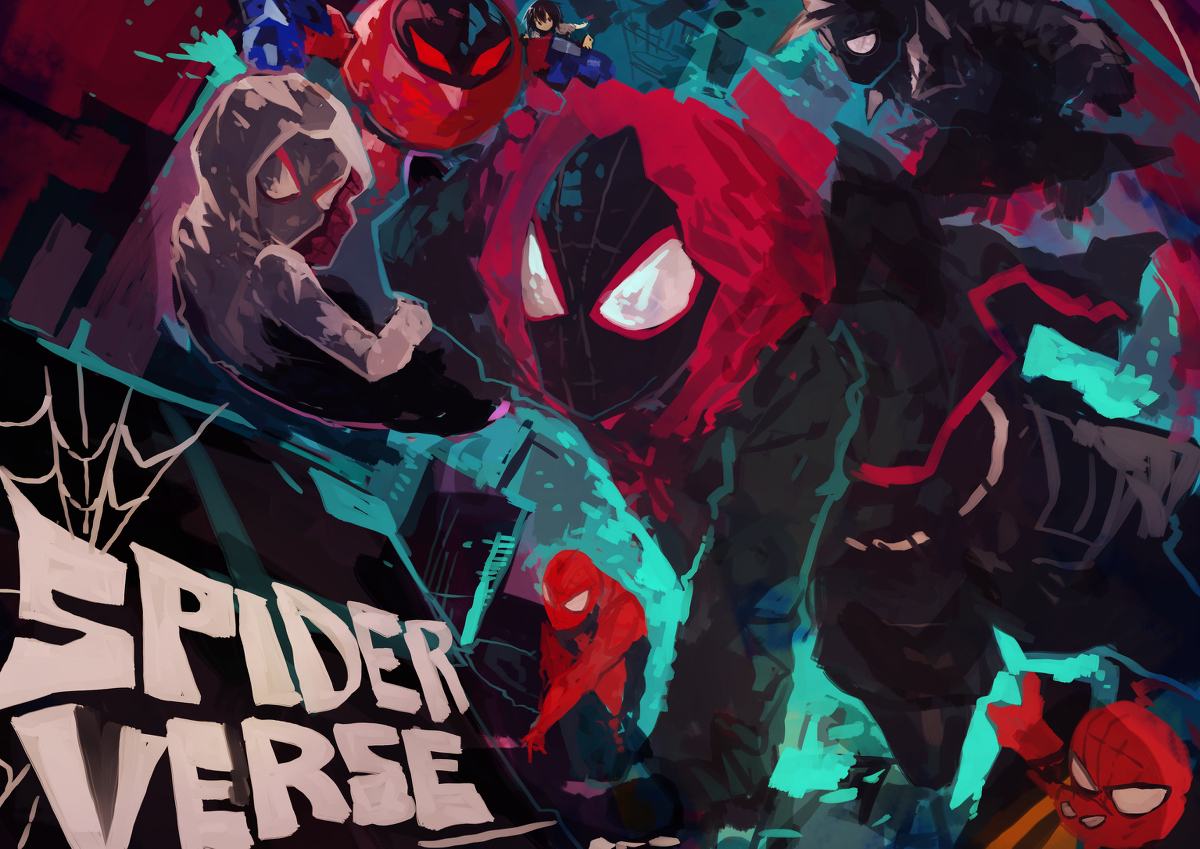 This is a pixiv picture whose title is スパイダーバース.