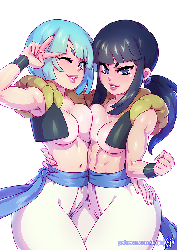 This is a pixiv picture whose title is Bulma & Chi-Chi.