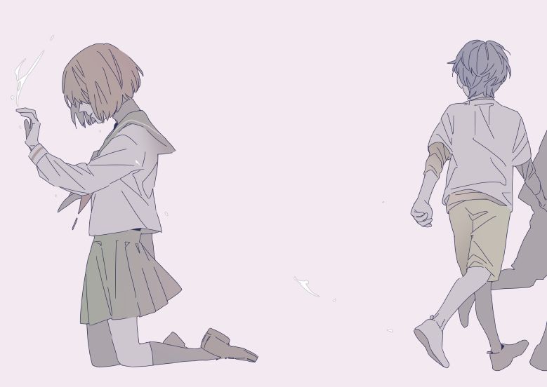 This is a pixiv picture whose title is 僕等.