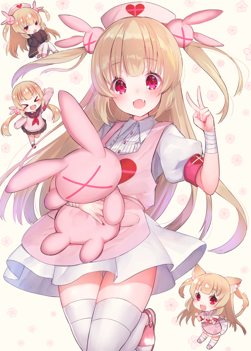 This is a pixiv picture whose title is 🍆1周年おめでとナース！🍆.