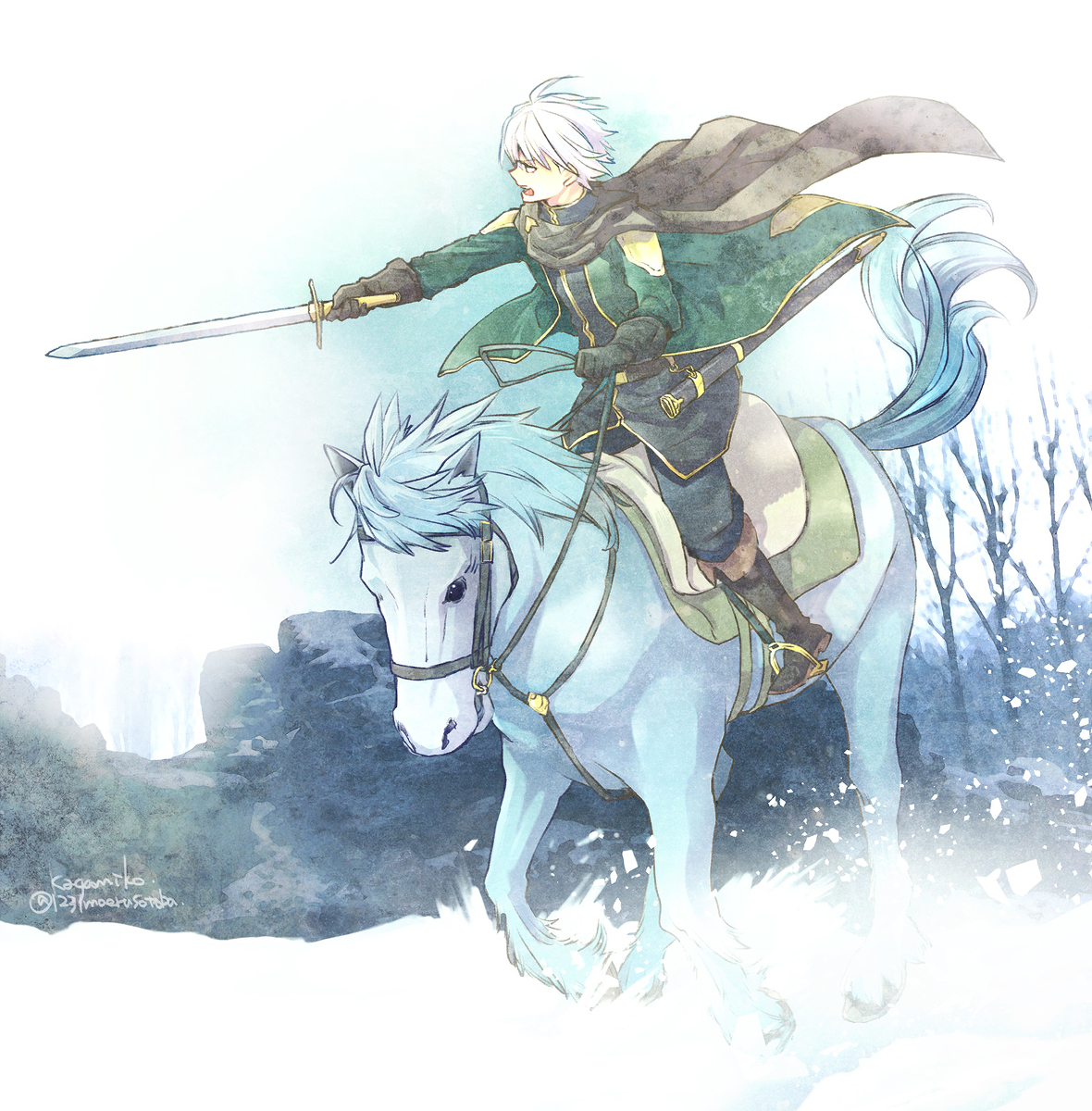 This is a pixiv picture whose title is 【PFLS】再びエドランドへ.