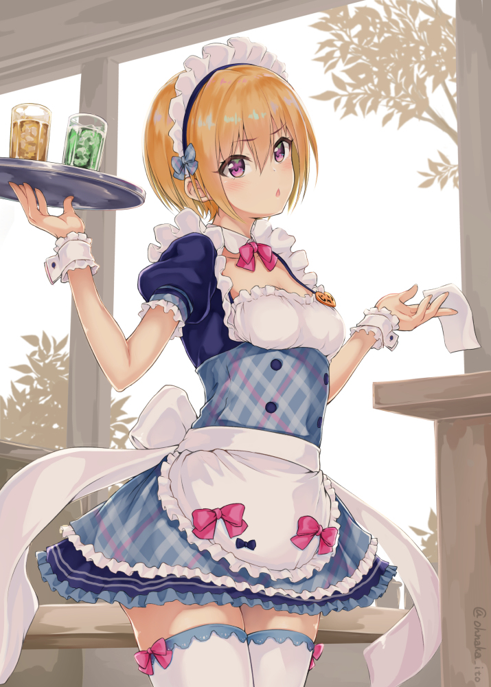 This is a pixiv picture whose title is メイド樹里ちゃん.