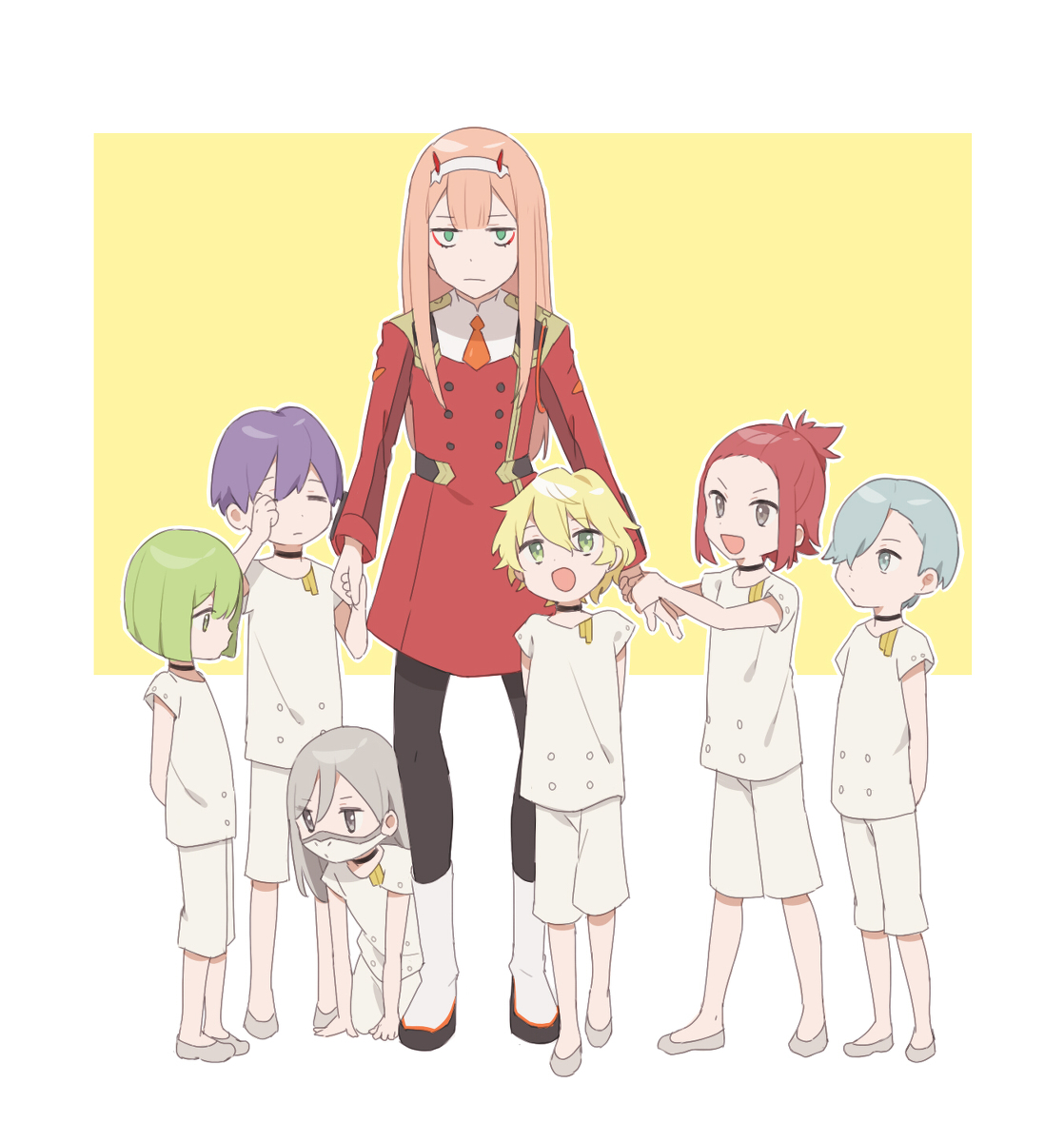 This is a pixiv picture whose title is ダリフラまとめ.