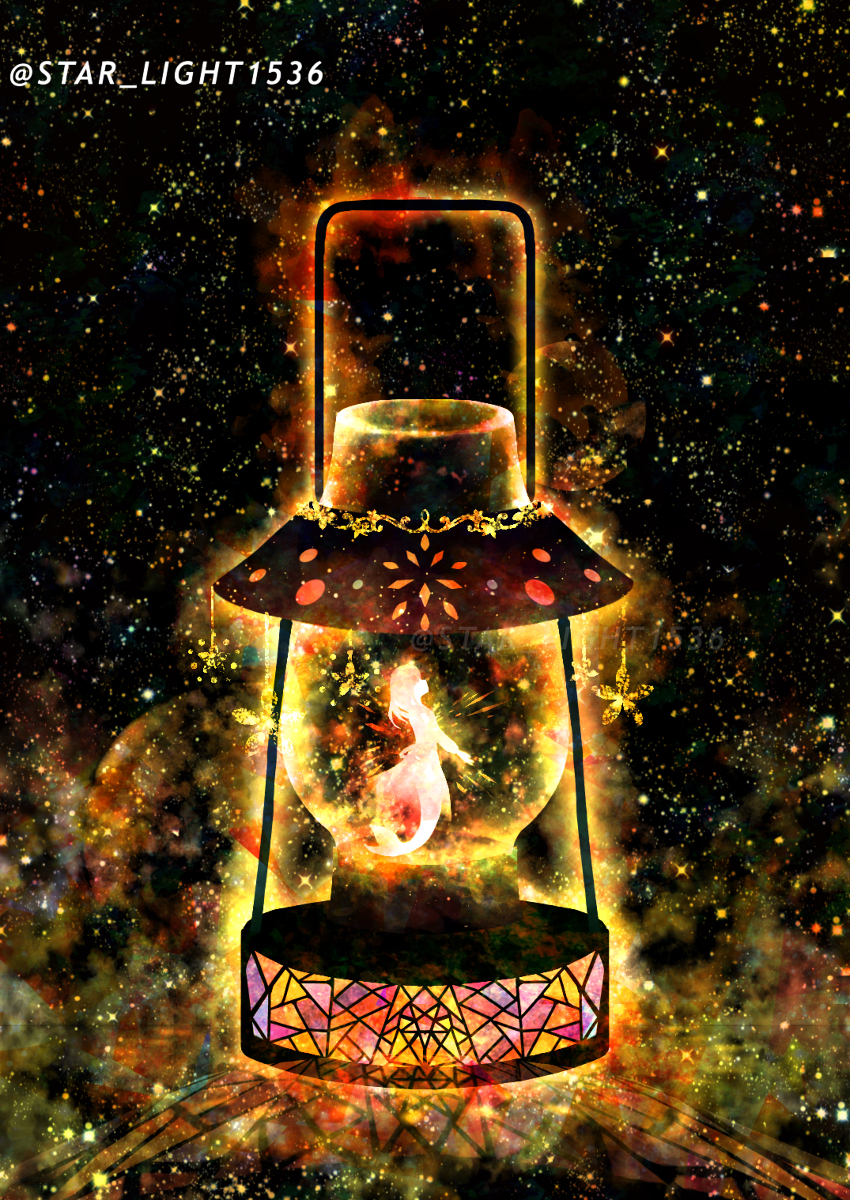 This is a pixiv picture whose title is 人魚の灯り.