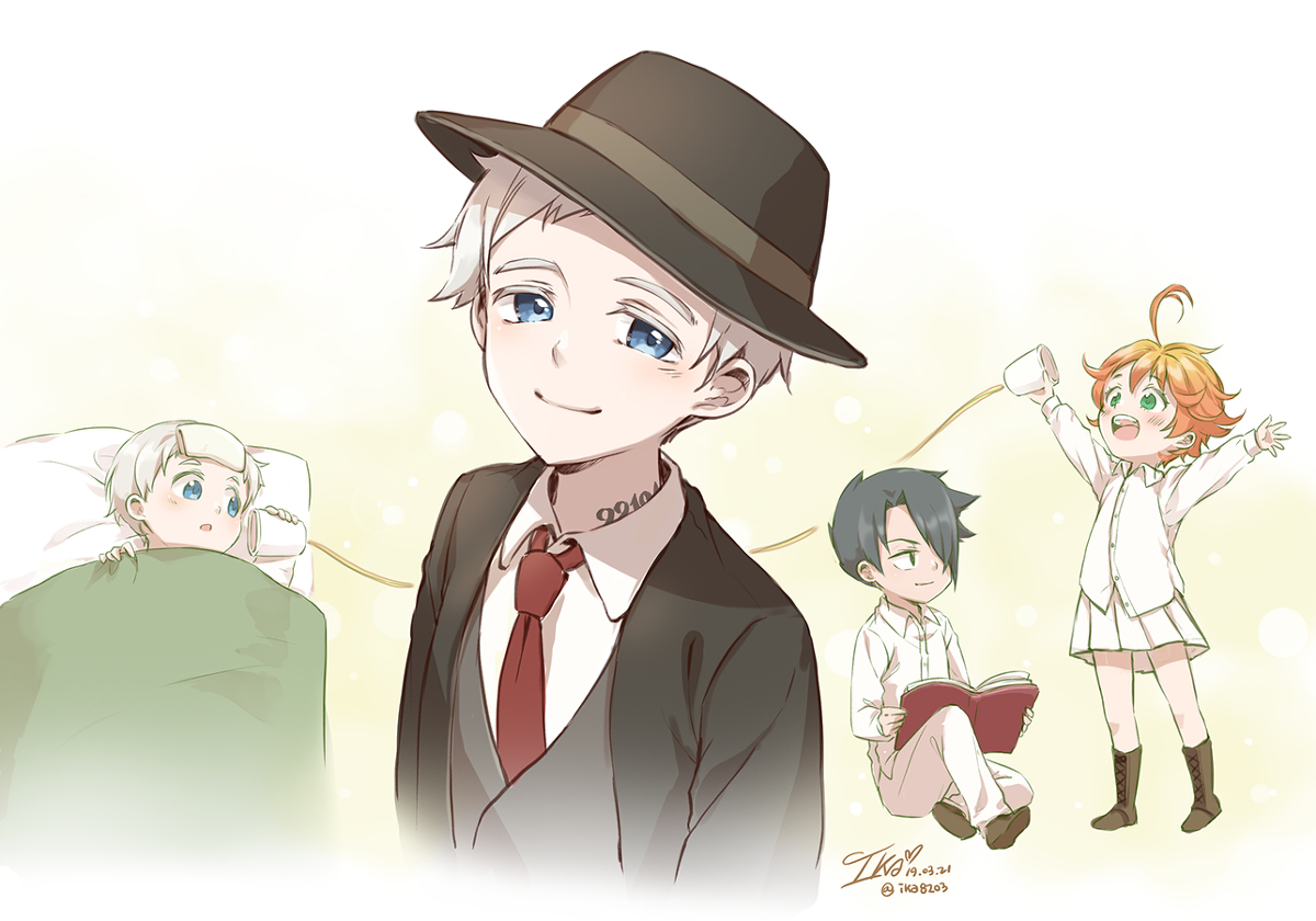 This is a pixiv picture whose title is 約束のネバーランド.