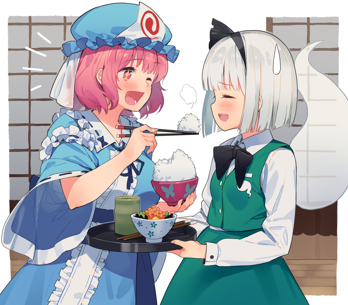 This is a pixiv picture whose title is ゆゆみょん.