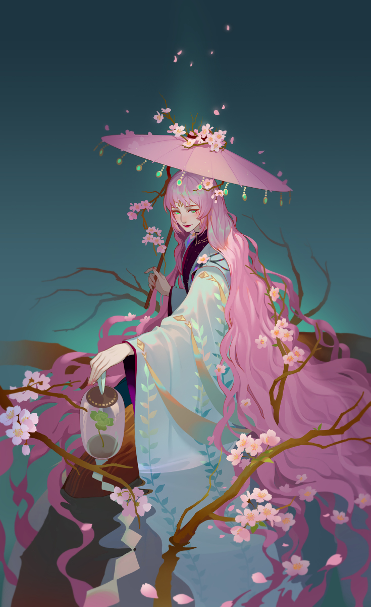 This is a pixiv picture whose title is 樱花.