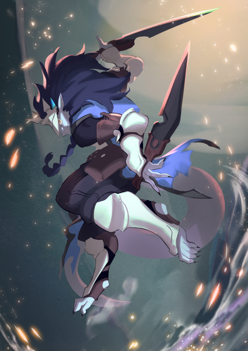 This is a pixiv picture whose title is 【PFLS】狂気の獣レヴィガルド【強襲教団エインゲイル】.