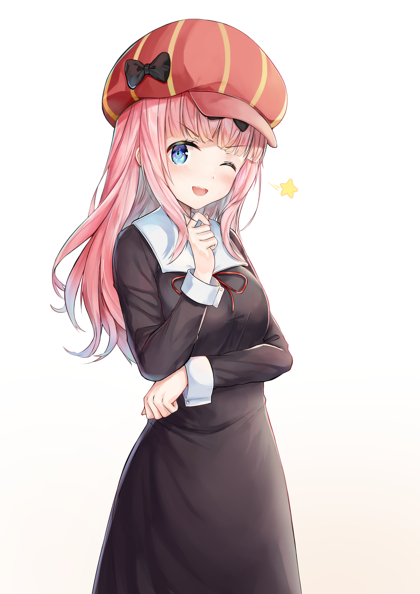 This is a pixiv picture whose title is 藤原千花.