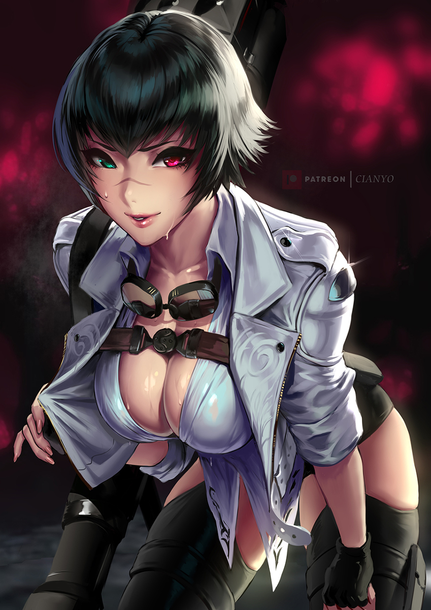 This is a pixiv picture whose title is DMC 5 LADY.
