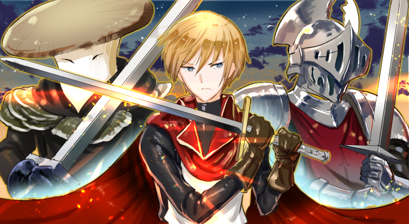 This is a pixiv picture whose title is 暁の英雄達.