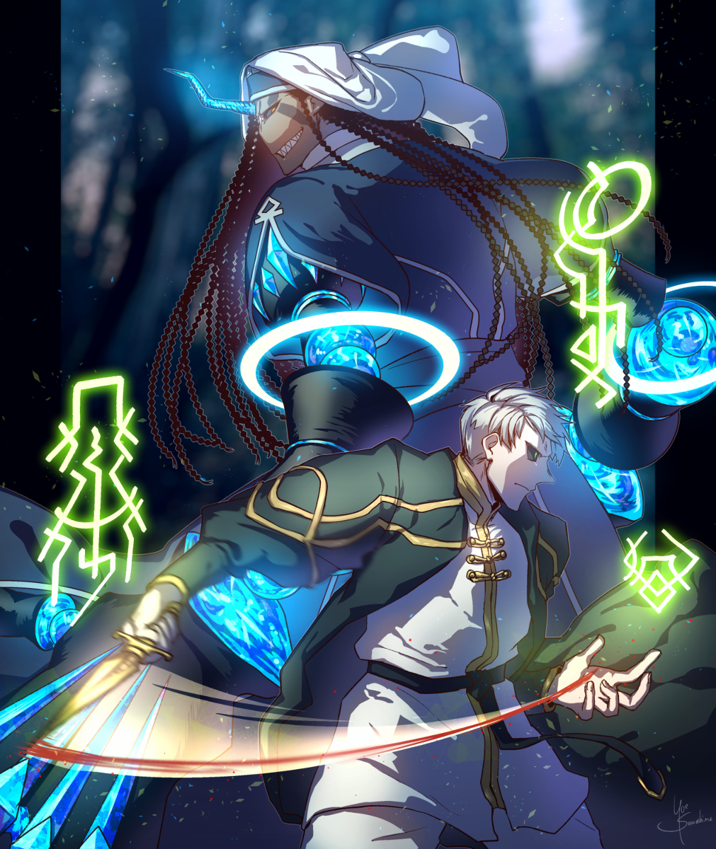 This is a pixiv picture whose title is 【PFLS】In the Woods【王無き国の戦い】.