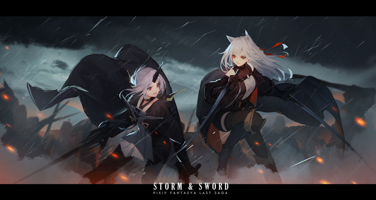 This is a pixiv picture whose title is 【PFLS】STORM & SWORD.