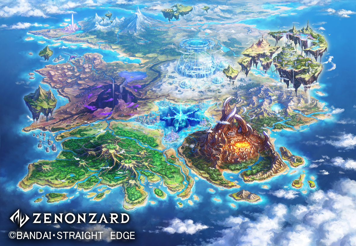 This is a pixiv picture whose title is ［仕事絵］【ZENONZARD】全体マップイラスト.