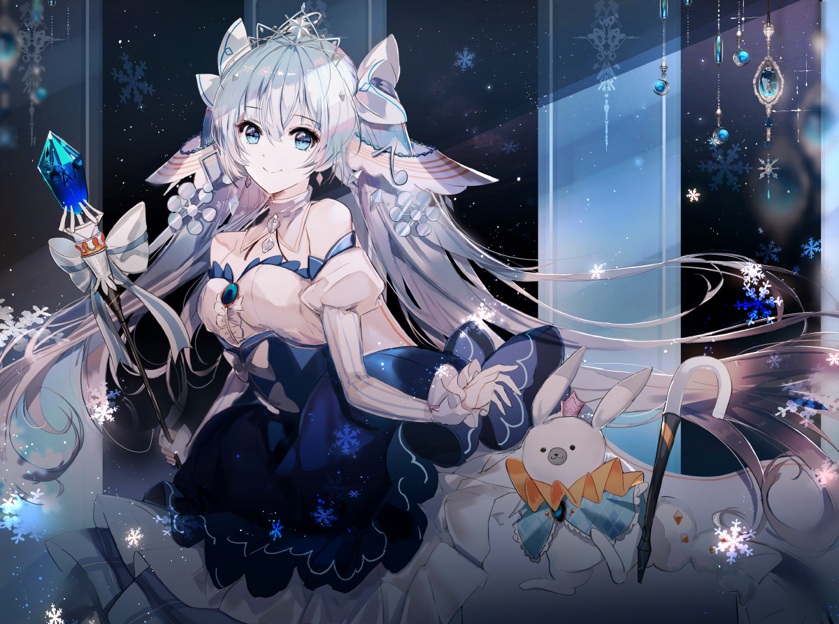 This is a pixiv picture whose title is * ˚**雪 ミク* ˚*.