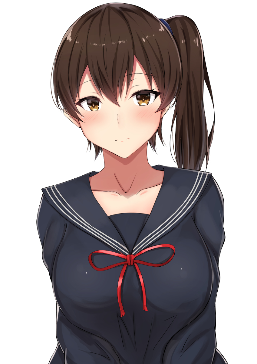 This is a pixiv picture whose title is セーラー服の加賀さん.