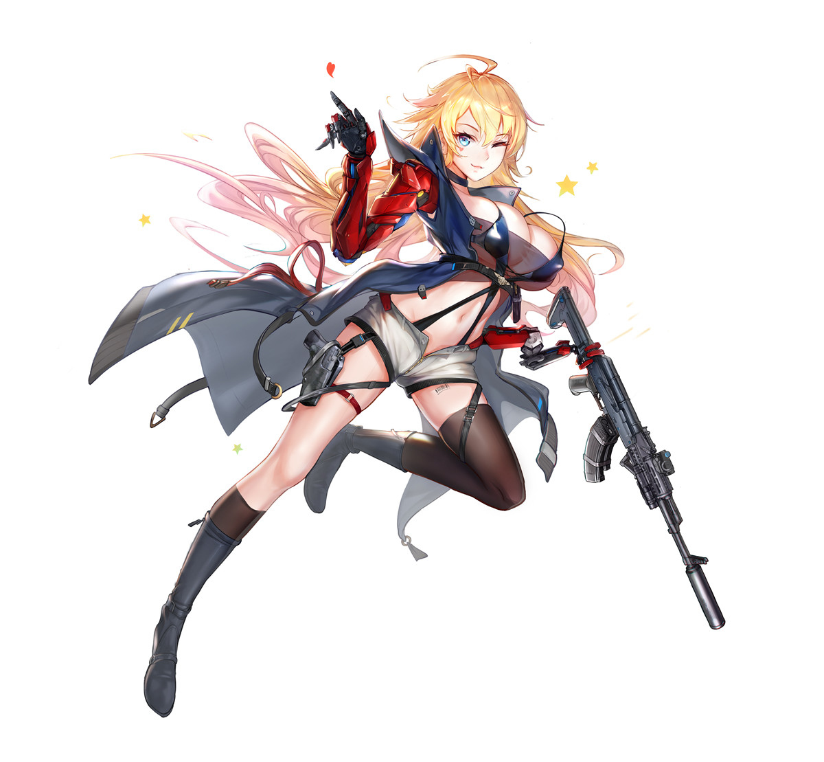 This is a pixiv picture whose title is AK-103突击步枪.