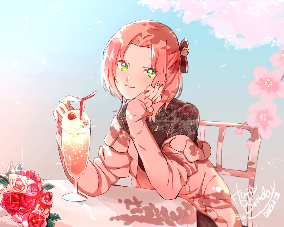 This is a pixiv picture whose title is 🌸サクラちゃんHappy Birthday🌸.