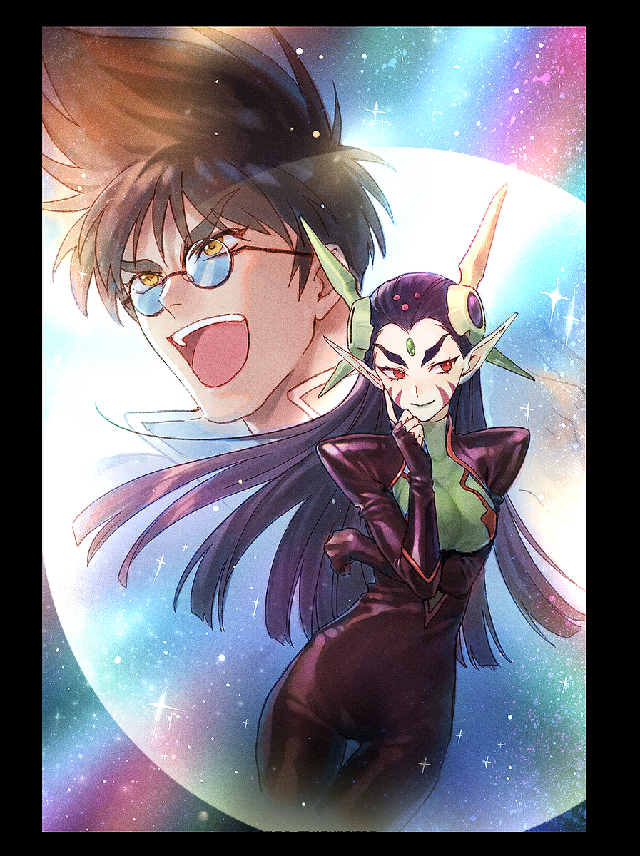 This is a pixiv picture whose title is マクロス.