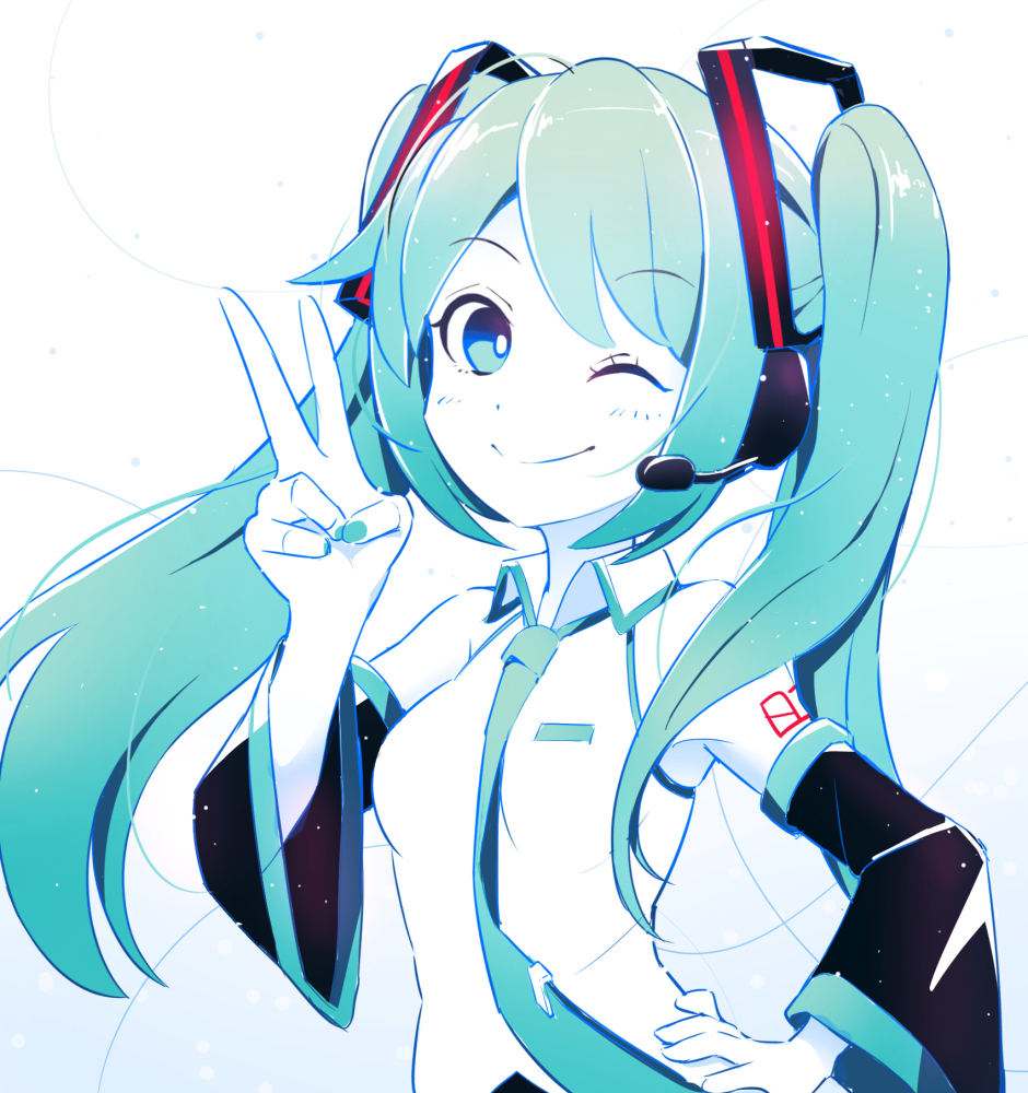 This is a pixiv picture whose title is MIKU.