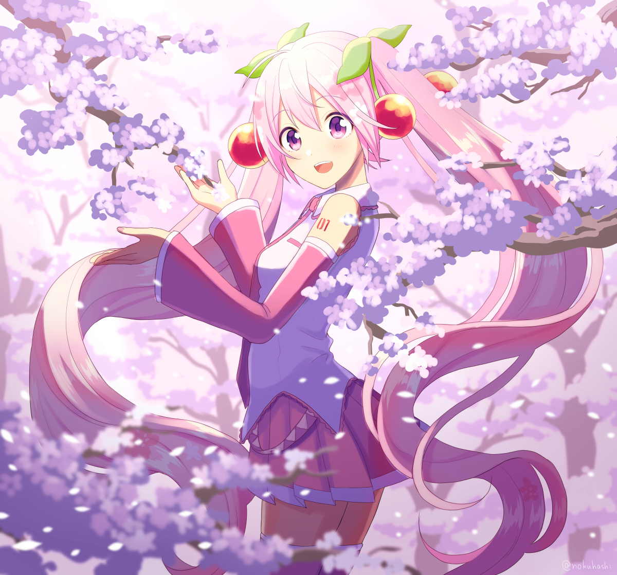 This is a pixiv picture whose title is 桜の季節.