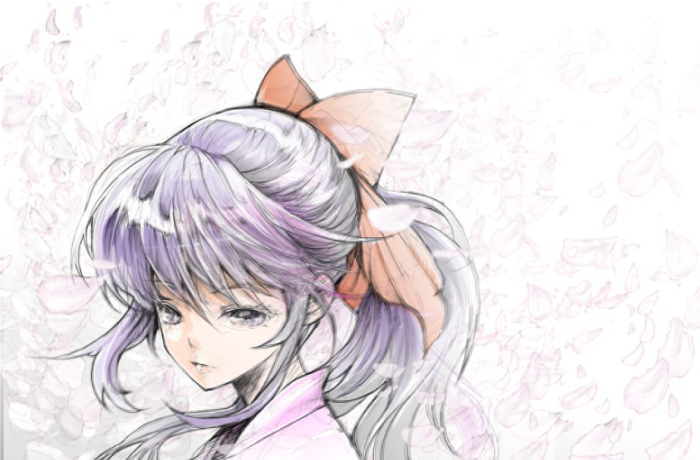 This is a pixiv picture whose title is 真宮寺さくら.