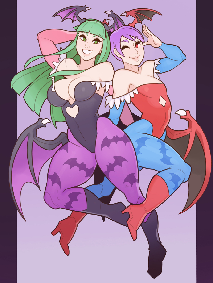 This is a pixiv picture whose title is Darkstalkers.