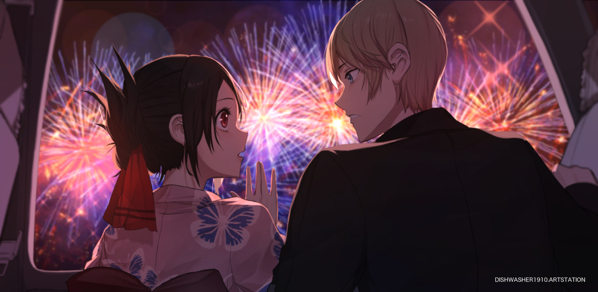 This is a pixiv picture whose title is Fireworks.