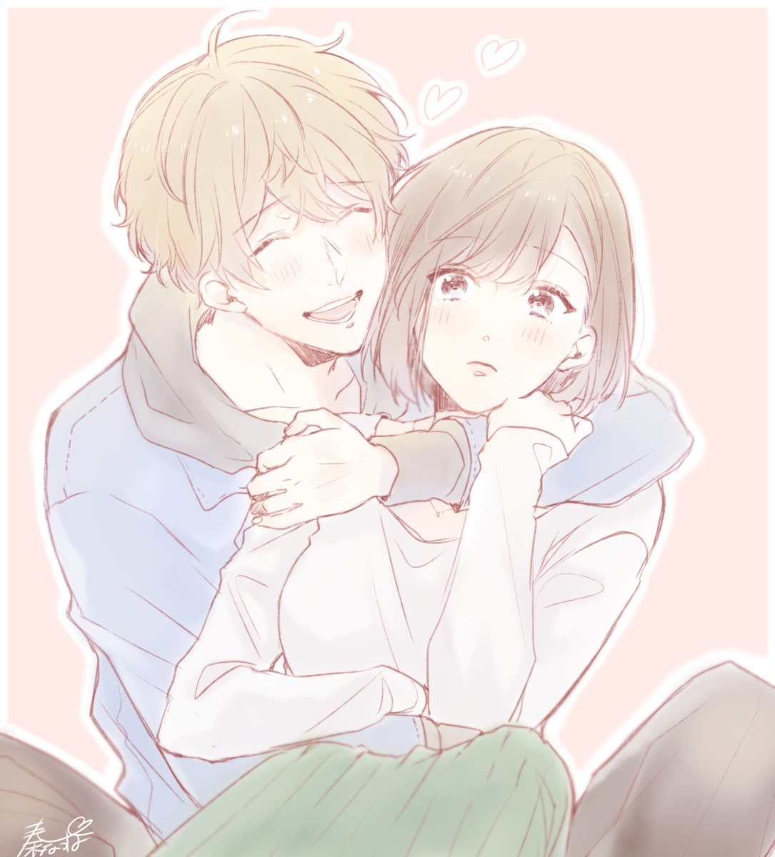 This is a pixiv picture whose title is 犬系猫系カップルまとめ.