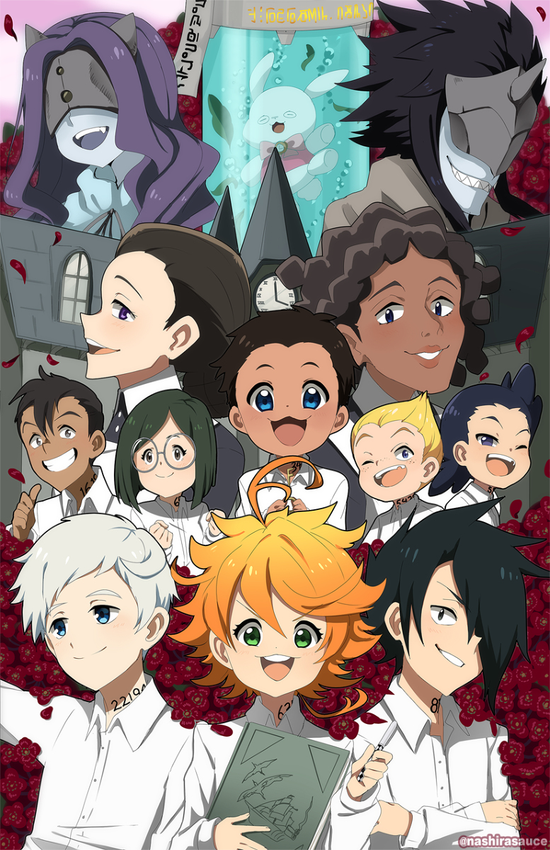 This is a pixiv picture whose title is THE PROMISED NEVERLAND.