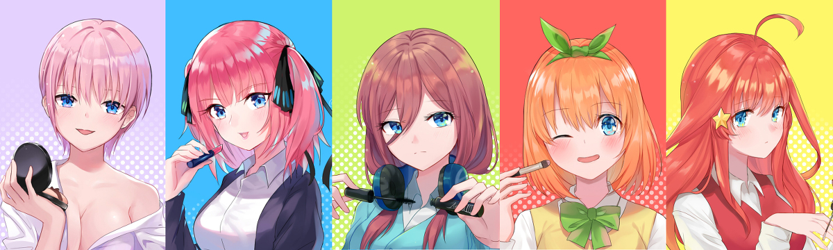 This is a pixiv picture whose title is 五等分の花嫁Twitter Log1.
