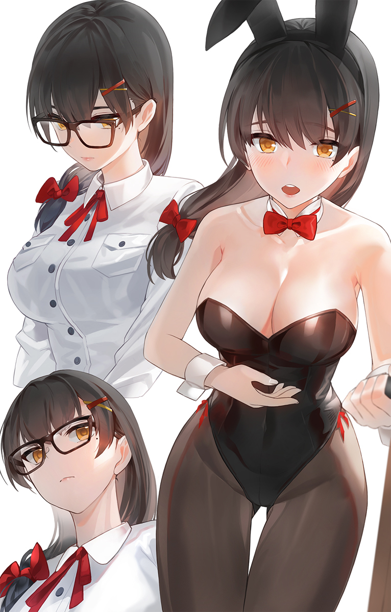This is a pixiv picture whose title is 彼女の秘密アルバイト.