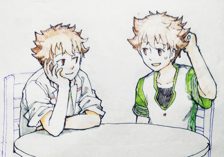 This is a pixiv picture whose title is 「あの…」.