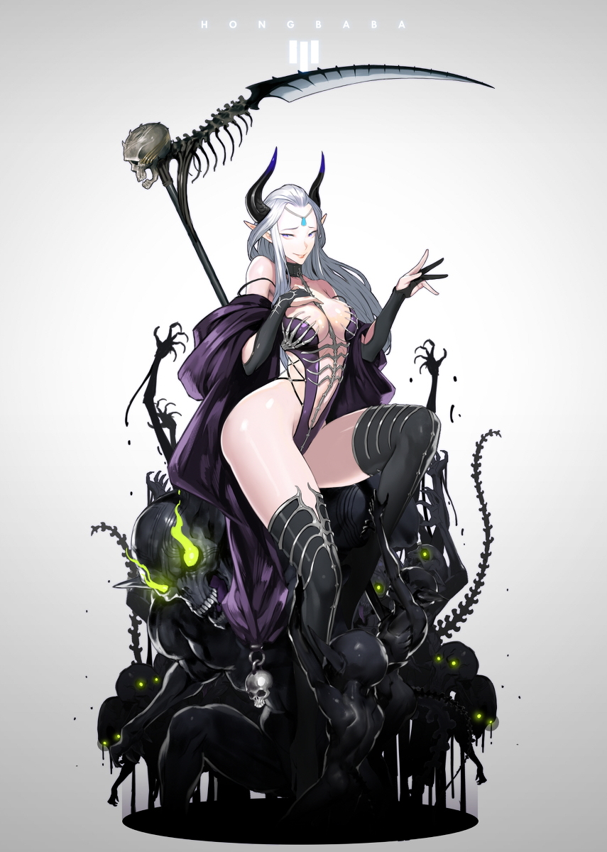 This is a pixiv picture whose title is Dark Summoner.