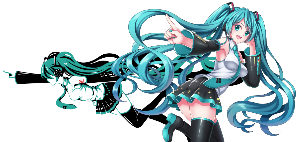 This is a pixiv picture whose title is 【お仕事告知】初音ミク痛車イラスト.