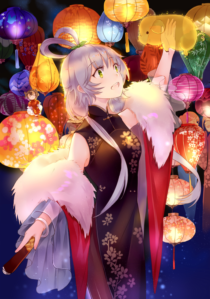 This is a pixiv picture whose title is 灯篭.