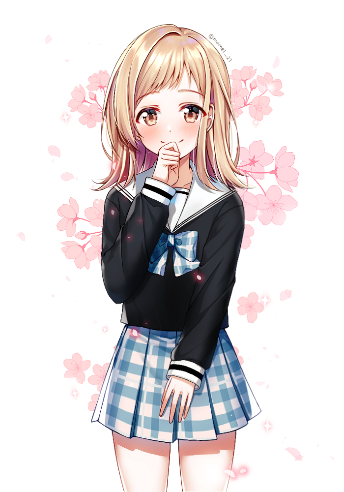 This is a pixiv picture whose title is 櫻木真乃.