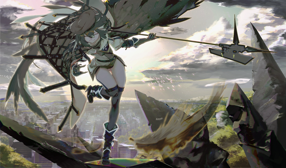 This is a pixiv picture whose title is feather.