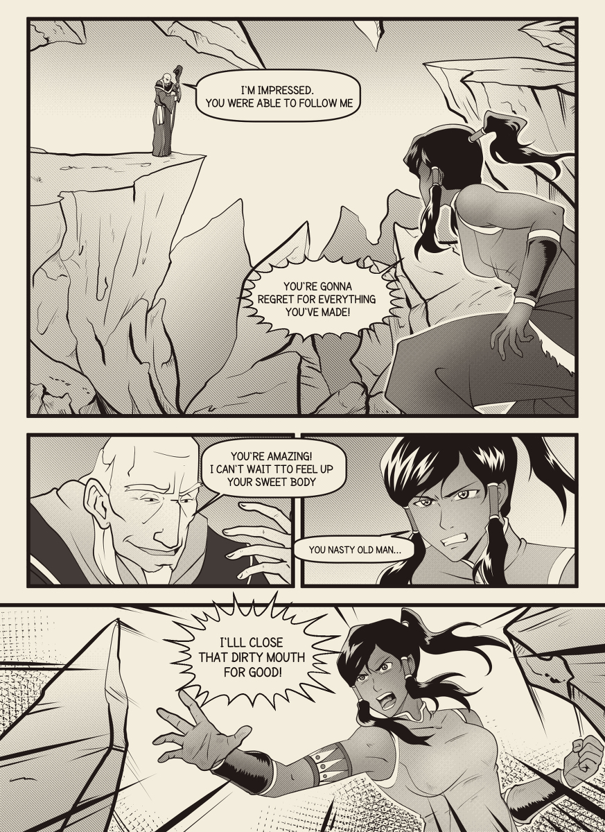 This is a pixiv picture whose title is Korra bodyswap.