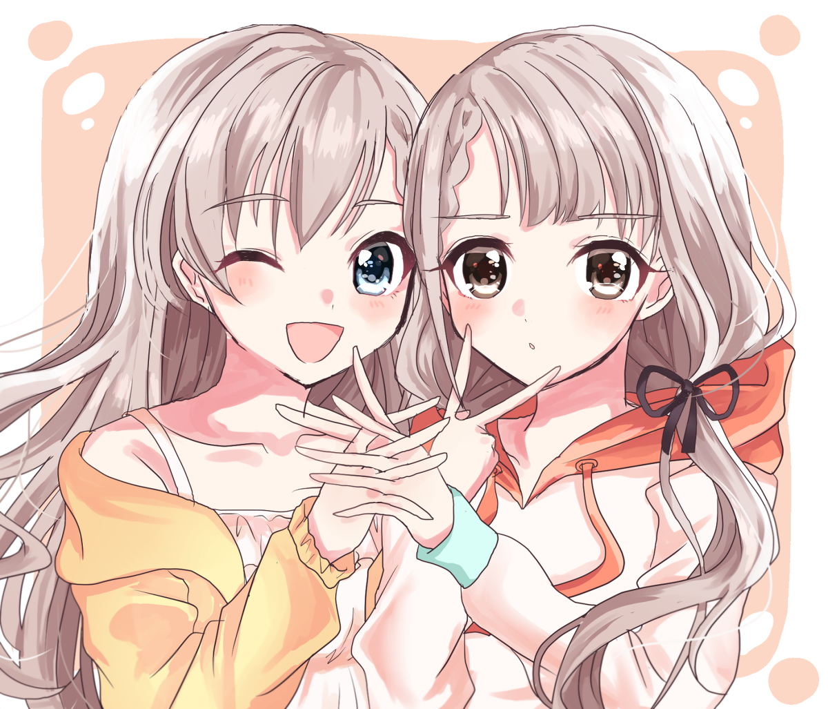 This is a pixiv picture whose title is 双子ちゃん.