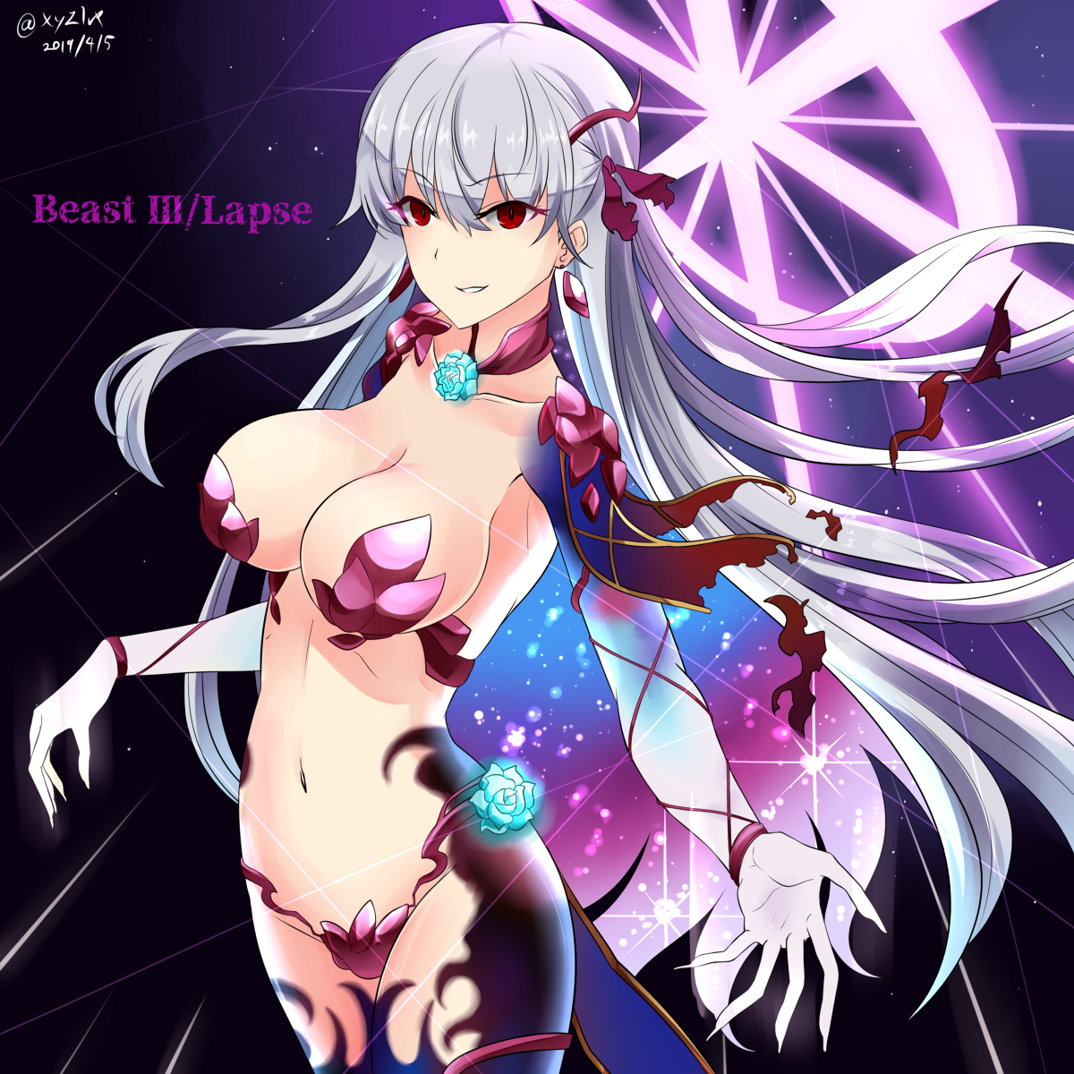 This is a pixiv picture whose title is 人類悪氾濫.