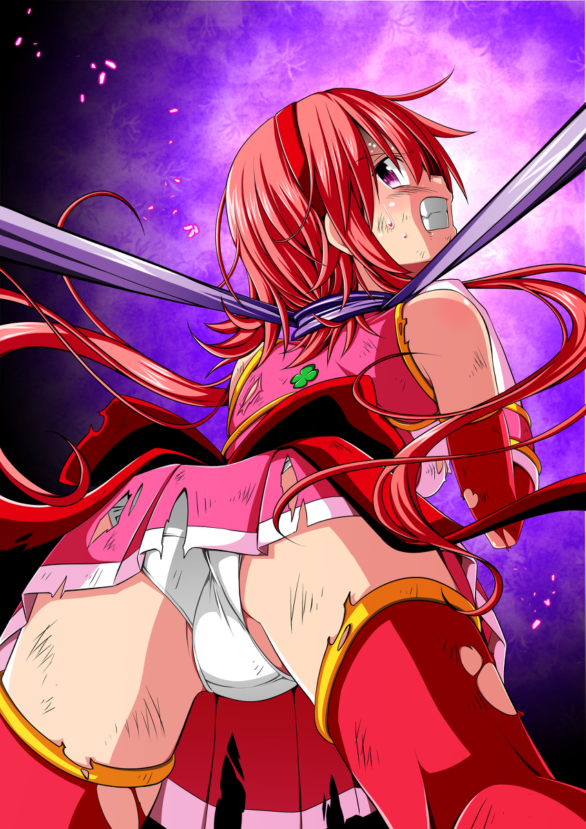 This is a pixiv picture whose title is クローバーローゼ絶体絶命！？.