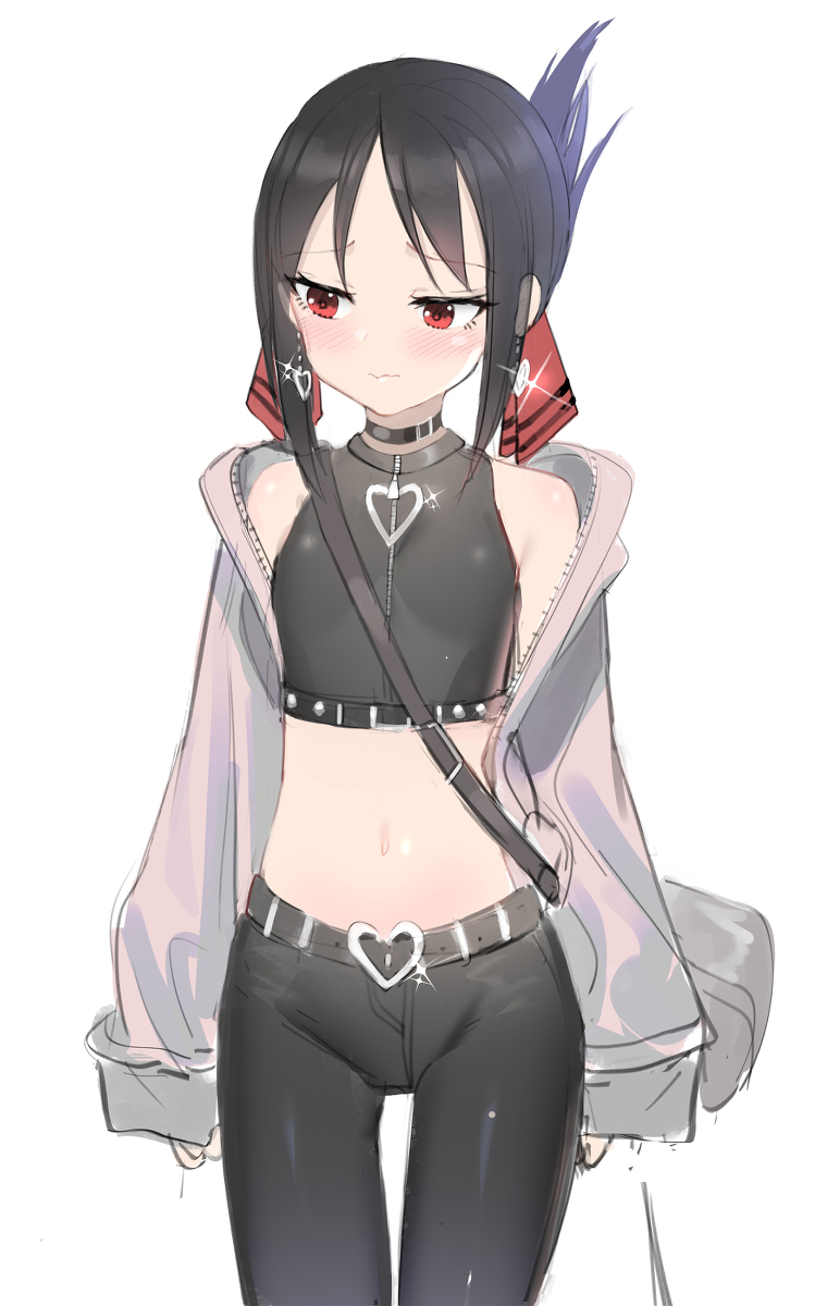 This is a pixiv picture whose title is 四宮がおしゃれしてる！(会長）.
