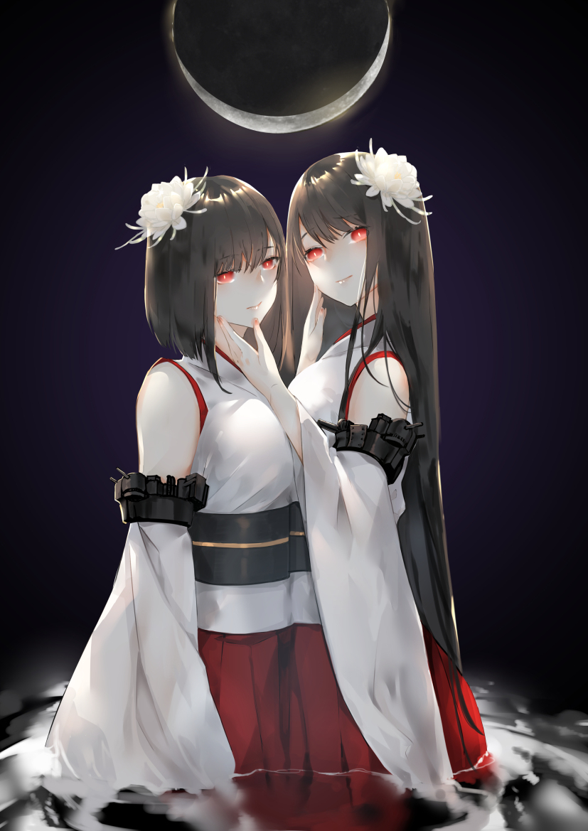 This is a pixiv picture whose title is 扶桑と山城.