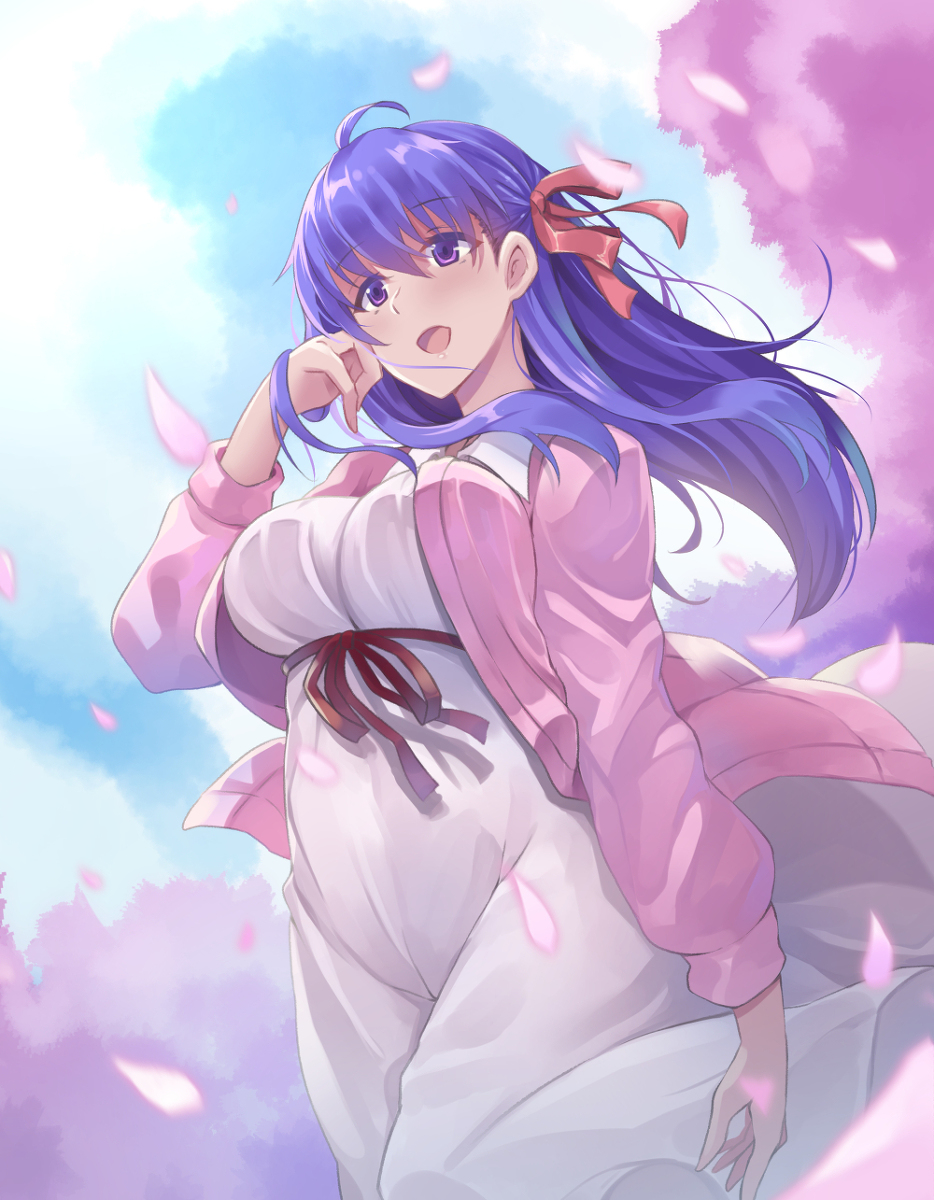 This is a pixiv picture whose title is 桜.